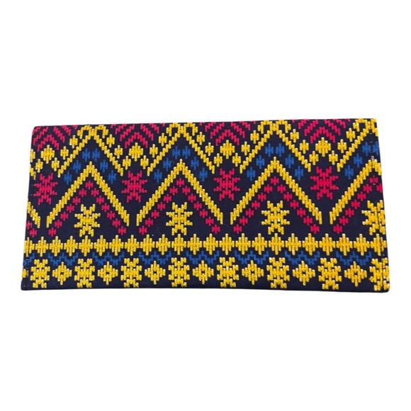 Navy Blue Aztec Print Wallet - Picture 2 of 3